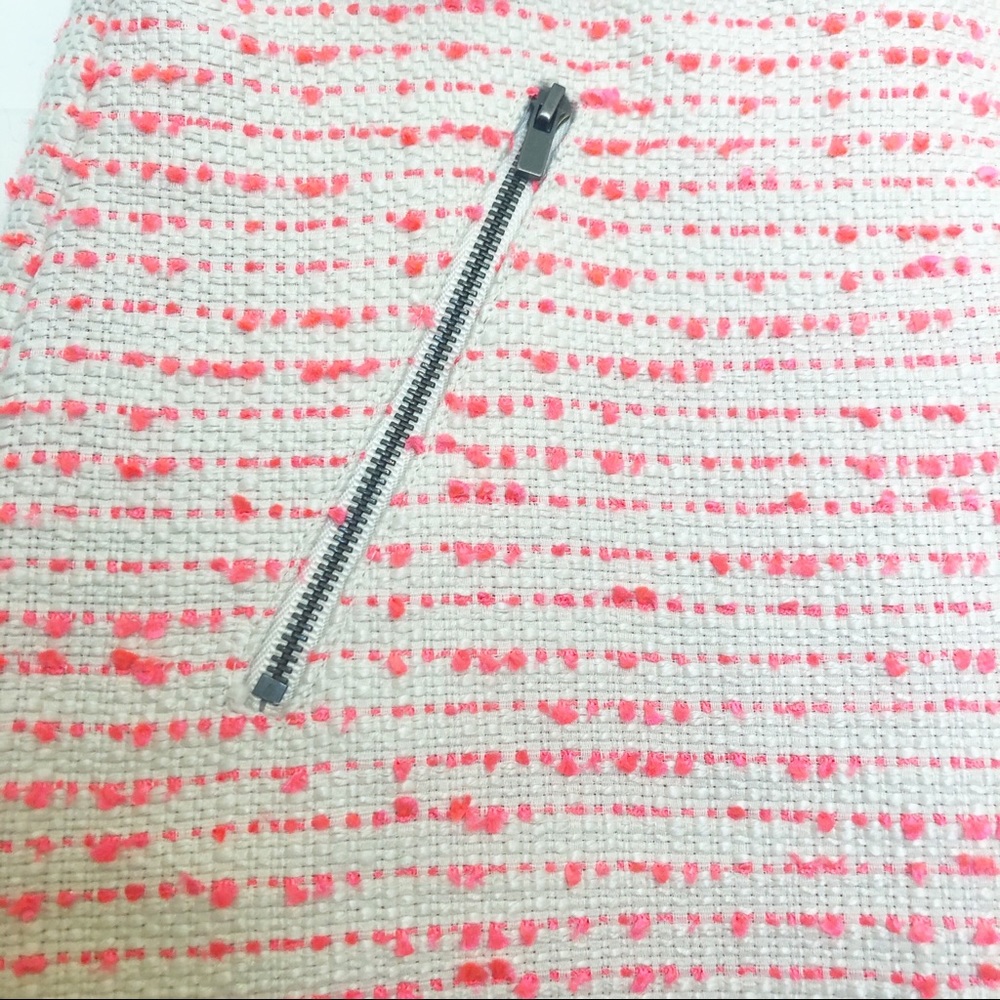 Halogen Tweed pencil skirt Pink White Sz 4P - Picture 2 of 8